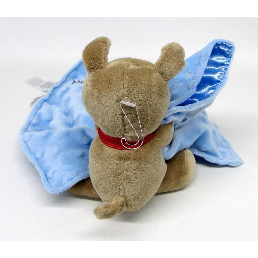 Carters Child of Mine Bear Blue Lovey Rattle I Love Mommy Heart Security Blanket